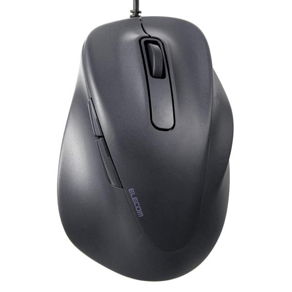 他サイト： ELECOM エレコム マウス/EX-G/右手用/XLサイズ/有線/5ボタン/ブラック(M-XGXL30UBSKBK)の商品画像