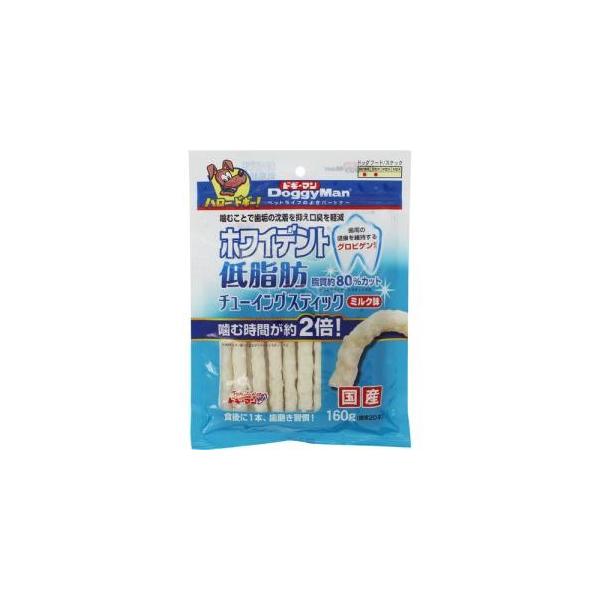 他サイト： ドギーマンハヤシ Wデント低脂肪チューイングSTミルク160g (2027470)　単品の商品画像