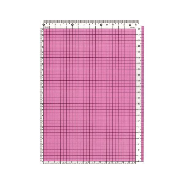 共栄プラスチック カラー方眼下敷きB5判 ピンク(CPK-B5-P)