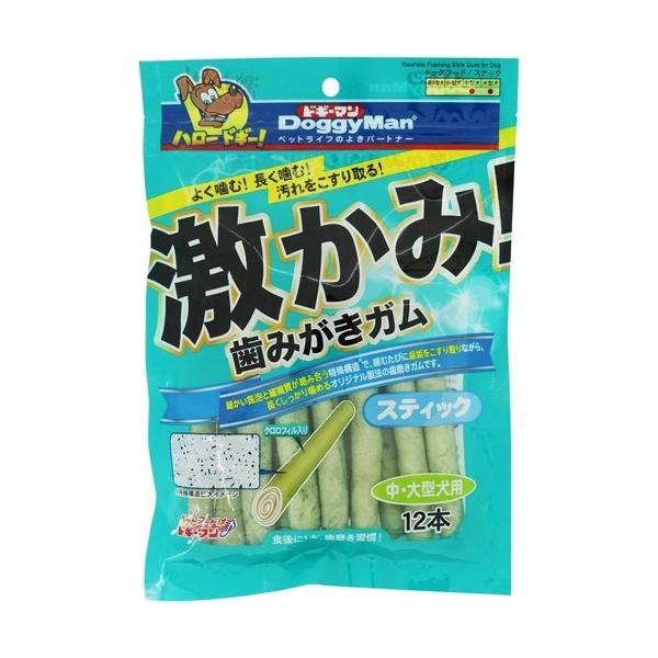 他サイト： ドギーマン 激かみ歯みがきガム スティック中大型犬12本 (2029290)の商品画像