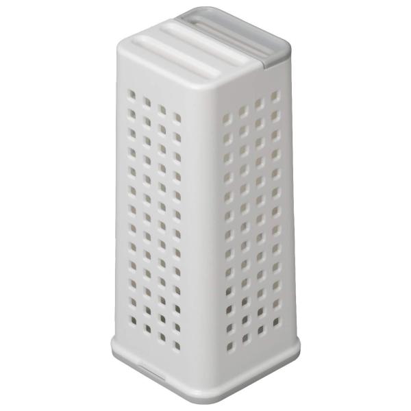 他サイト： イノマタ化学(Inomata-k) 包丁立て ホワイト 約幅9.2×奥行9.2×高さ21.5cm ナイフスタンド 0400の商品画像