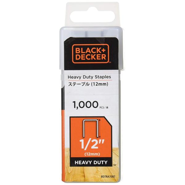 他サイト： ブラックアンドデッカー(BLACK+DECKER) B＆D BDCT12UBステープル 1000入 BDTRA708T　BDTRA708Tの商品画像