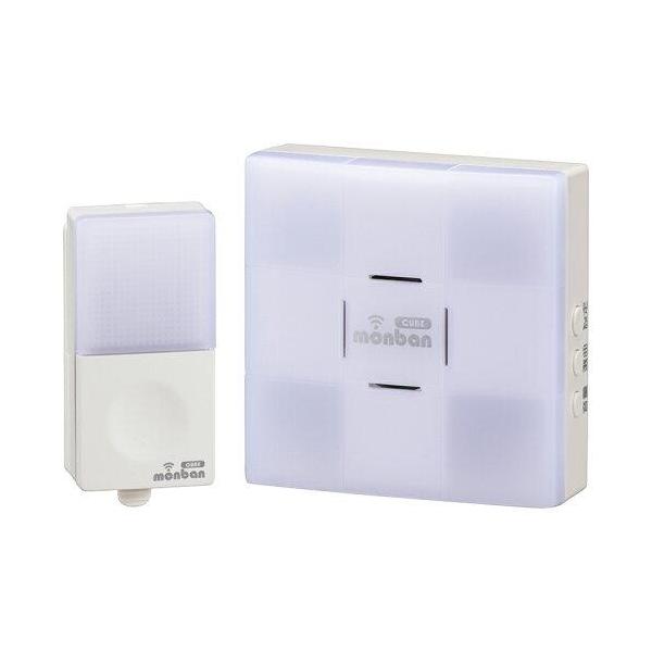 OHM オーム電機 ワイヤレスチャイムセット 押しボタン送信機(防水IP44