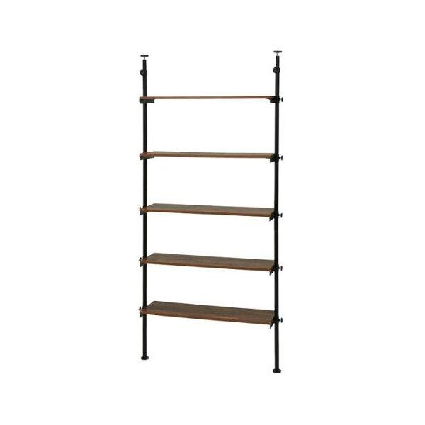 オープンシェルフ ラック 突っ張り 木目調棚 8枚目