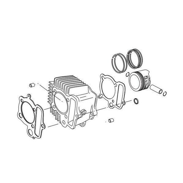 スペシャルパーツ武川 シリンダーキット 106cc (Hシリンダー) 12Vモンキー(17R-/R-Stage+D専用) 品番:01-04-7106H