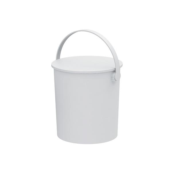 座れるバケツ フェルマー ホワイト 20L 日本製 おもちゃ収納 アウトドア 耐荷重150kg 幅37×奥行33.5×高さ33.3cm