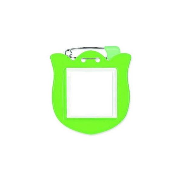 共栄プラスチック 日本製 チューリップ型名札 1枚パック (C-71-1-YG)