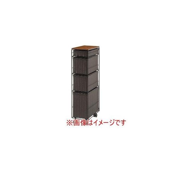 HAGIHARA 萩原 ランドリーチェスト RAN-2463DBR ダークブラウン