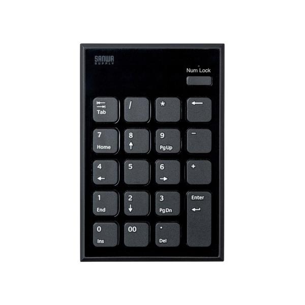 他サイト： SANWASUPPLY サンワサプライ 静音Bluetoothテンキー　NT-BT23BKの商品画像
