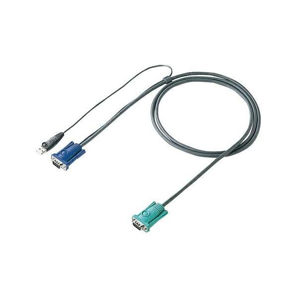 訳あり新品 サンワサプライ製パソコン自動切替器用ケーブル 1.8m USB SW-KLU180N サンワサプライ 外装に傷・汚れあり