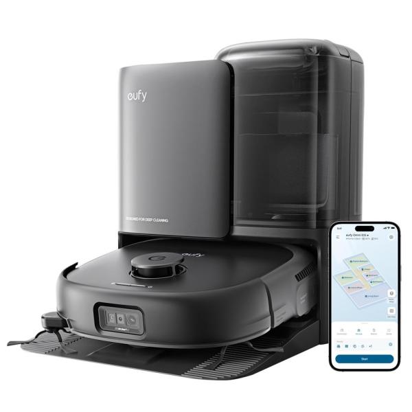 ANKER アンカー E25 ロボット掃除機 Eufy Robot Vacuum Omni ブラック T2353511 吸引+拭くタイプ(水拭き・乾拭き)