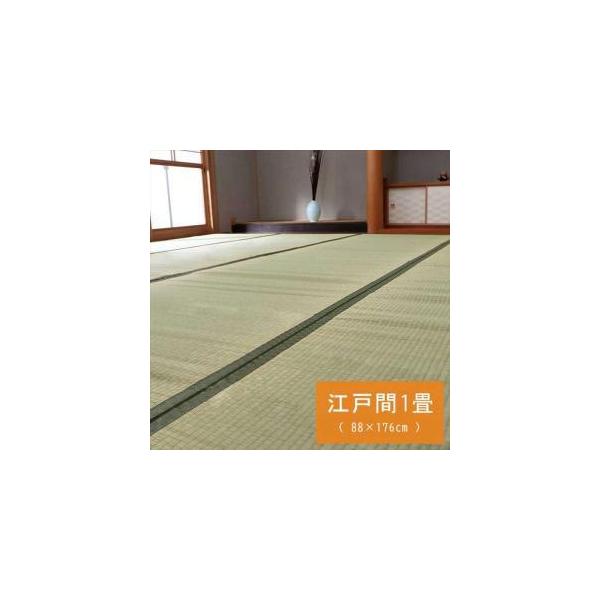 イケヒコ 純国産 い草 上敷き カーペット 双目織 『草津』 江戸間1畳(88×176cm)