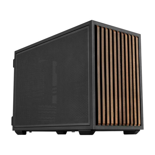 コンパクトPCケース B4-mATX Wood Black MicroATX/Mini-ITX規格マザーボード対応 120mmファン2基標準搭載 B4X-WD