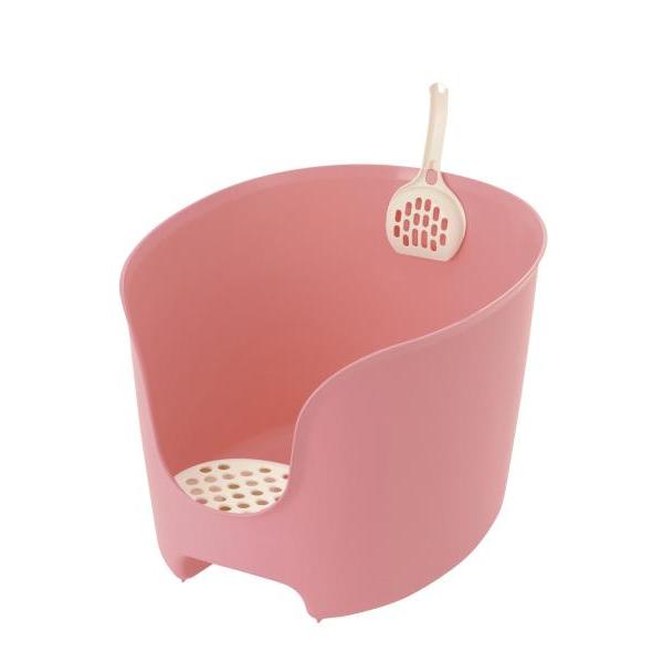 他サイト： リッチェル 第一営業部 (Rich)ラプレ 壁高ネコトイレ コーラルピンクの商品画像