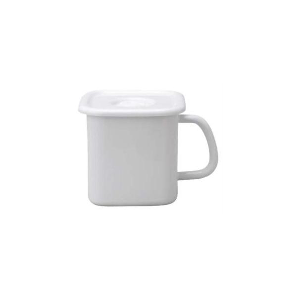 他サイト： 野田琺瑯 NODAHORO 持ち手付ストッカー 角型L 密閉蓋付の商品画像