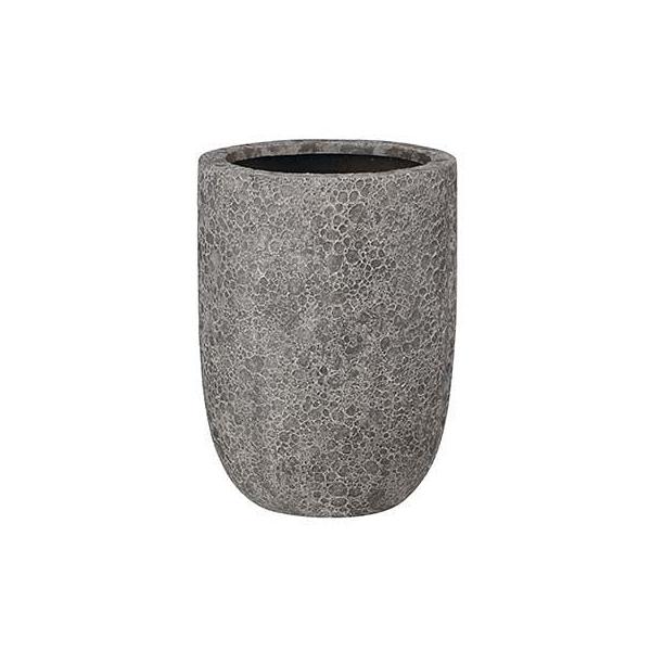 Tan Khoa 樹脂製鉢/植木鉢/軽量鉢 ラヴァライト トールラウンド 32cm (EB-VL3245GY)