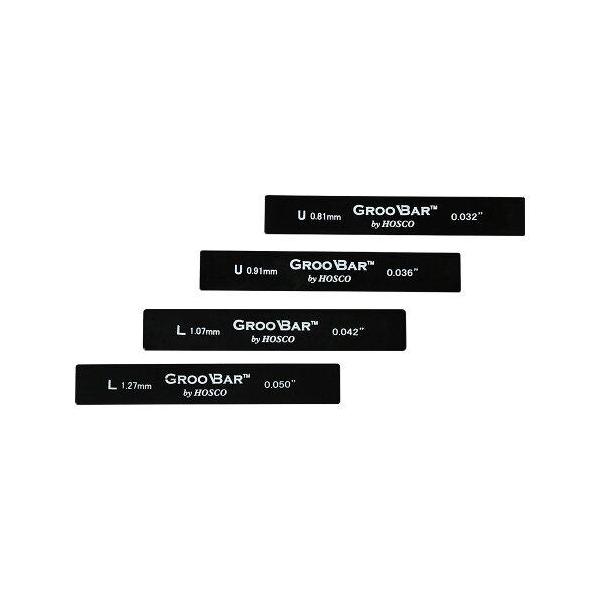 他サイト： ホスコ HOSCO GrooBar(グルーバー) ナット溝加工用スペーサー ウクレレ用4枚セット H-GB4U (1809959)の商品画像