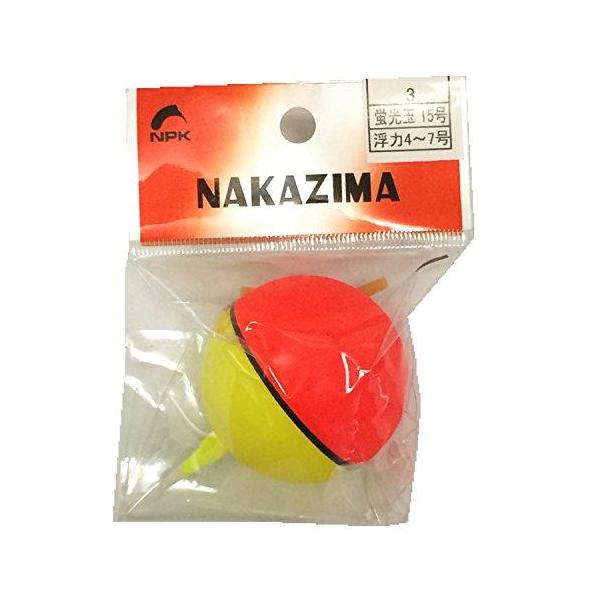 NAKAZIMA(ナカジマ) 蛍光玉ウキ 15号