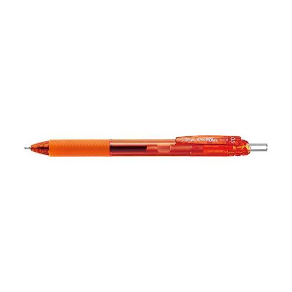 ぺんてる ゲルインキボールペン エナージェルS 0.5mm (オレンジ軸 BLN125F-A)