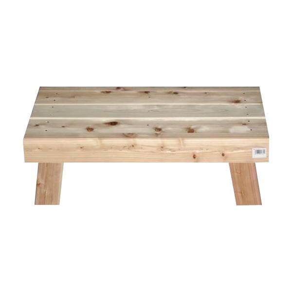 HOSINO 星野工業 桧ベンチ 低いんです 小 18x56x28.5cm 桧 3400g