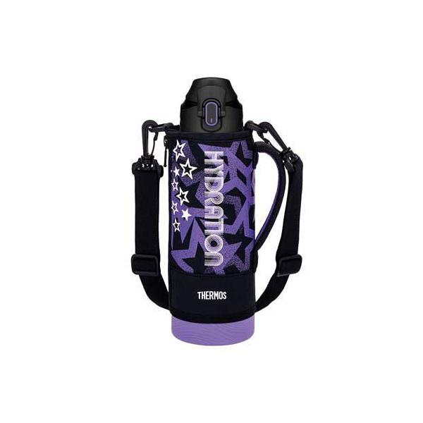 サーモス(THERMOS) FJS1000FBKPL 真空断熱スポーツボトル1L ブラックパープル FJS-1000F-BKPL 炭酸非対応