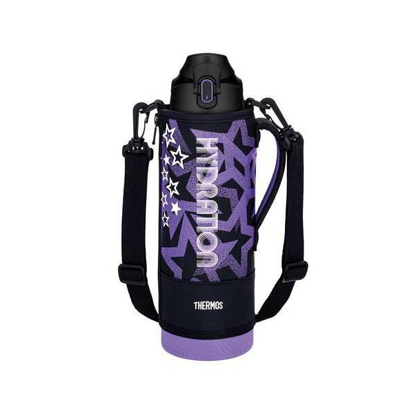 サーモス(THERMOS) FJS1500FBKPL 真空断熱スポーツボトル1.5L ブラックパープル FJS-1500F-BKPL 炭酸非対応