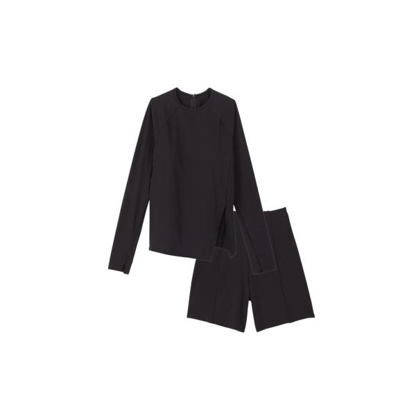 Speedo(スピード) L/S_SEPARATES (SFW22430) 色 : ブラック サイズ S