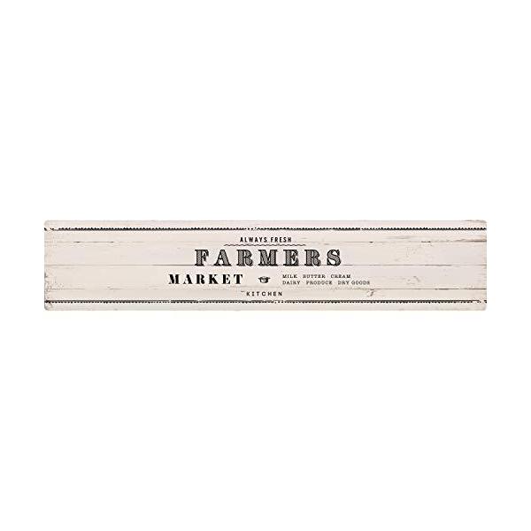 中山福 キッチンマット 45×220cm ファーマーズマーケット ホワイト さらっと拭ける ぷにぷに触感 ND-9874