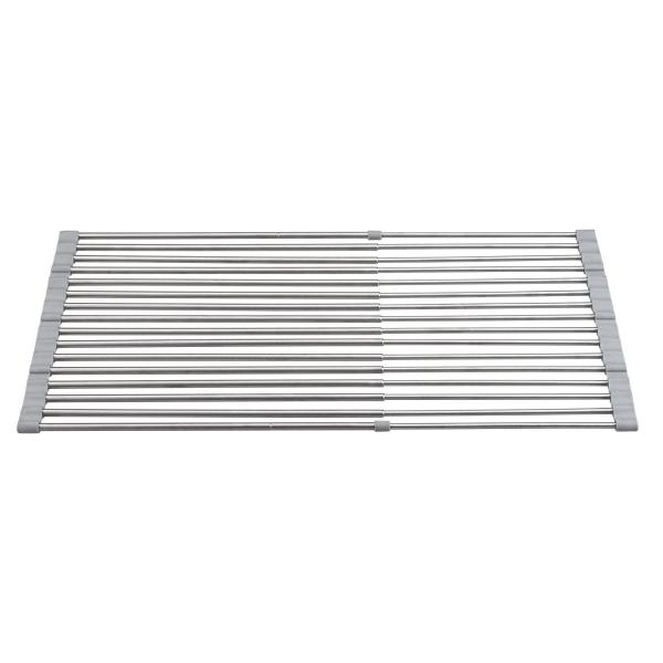 他サイト： レック(LEC) 抗菌 たためる シンク 水切り スライドラック ワイド (伸縮タイプ) 40〜60cmの商品画像