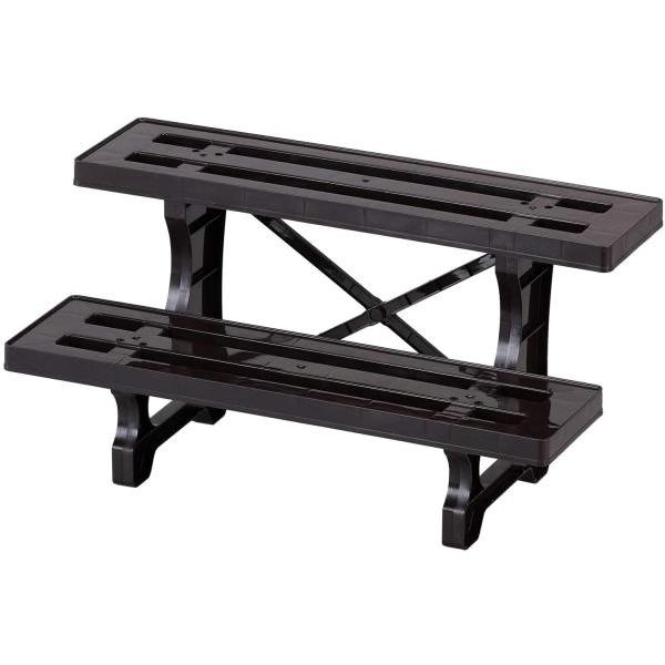 他サイト： ベストコ(Bestco) フラワースタンド ボタニカルスタイル MA-2202 2段 600mm ブラウンの商品画像