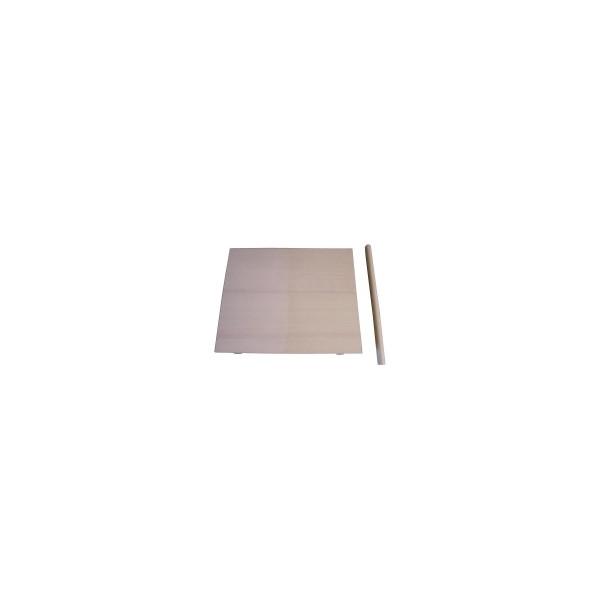 HOSINO 星野工業 足付のし板 50x60cm 麺棒付 7x50x60cm スプルース