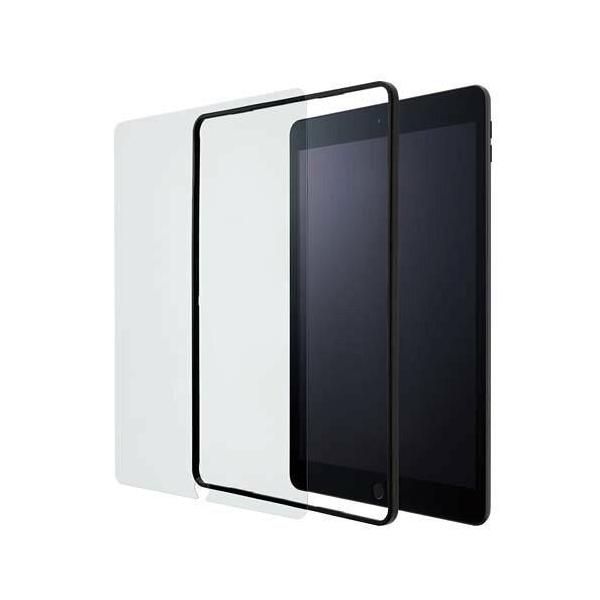 他サイト： エレコム 液晶保護 ガラスフィルム ガイドフレーム付 iPad 10.2インチ (2020年 第8世代/2019年 第7世代) Air (20...の商品画像