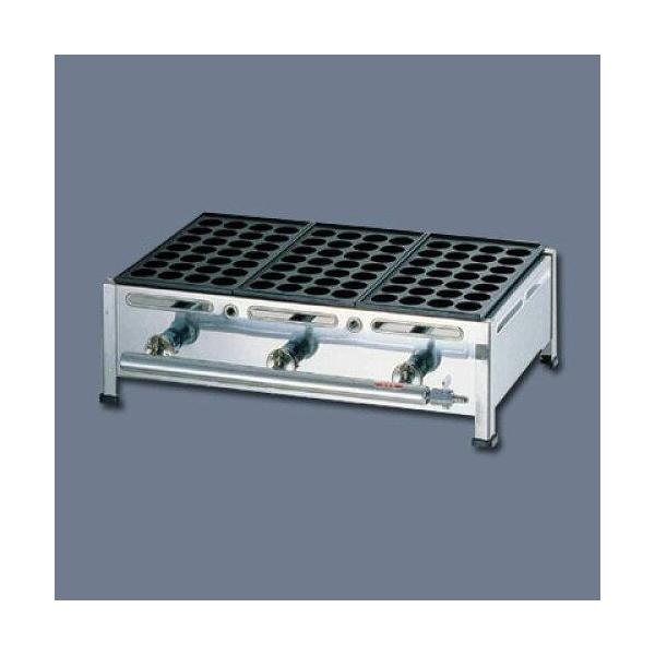 TKG テイケイジイ 遠藤商事 関西式たこ焼器(28穴) 2枚掛LPガス【GTK234】 TKG テイケイジイ 遠藤商事 関西式たこ焼器（28穴） 3枚掛LPガス