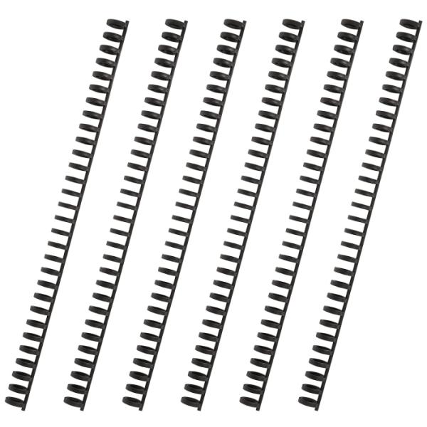 他サイト： カール事務器(CARL) ルーズリング 綴じ枚数50枚 リング径10mm 6本入 ブラック LR-10-Kの商品画像
