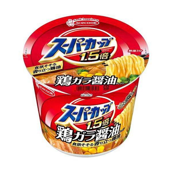 他サイト： エースコック #スーパーカップMAX しょうゆ 12個入 235727の商品画像