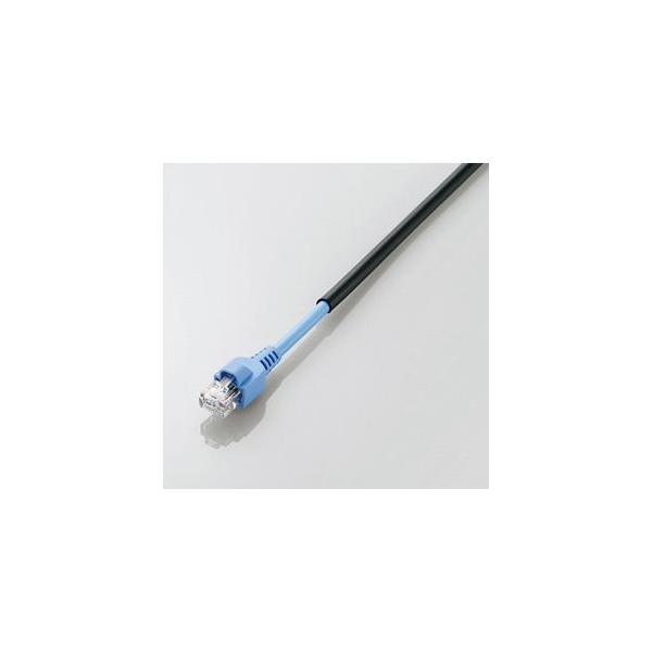 ①エレコム LANケーブル 30m 爪折れ防止保護LD-VAPFR/BK30 ELECOM エレコム 屋外用 ツメ折れ保護カバー付LANケーブル(Cat5E)/30m