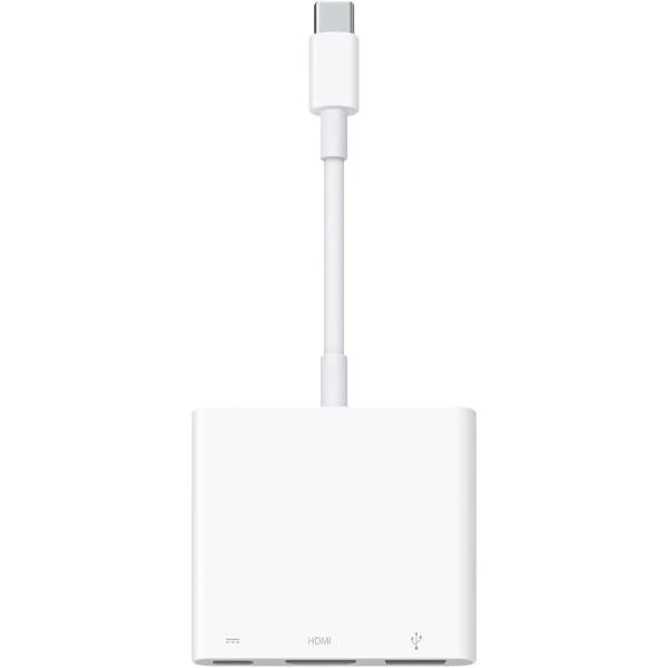 他サイト： APPLE アップル 映像変換アダプタ USB-C オス→メス HDMI /USB-A+USB-Cメス給電 純正 Digital AV Multiportアダプタ MW5M3ZA/Aの商品画像
