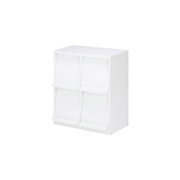 他サイト： 不二貿易 ディスプレイラック　４マス　ホワイト　ＤＰ８０８５ＷＨ　DP8085WH　 87008 　北海道、沖縄、離島配送不可の商品画像