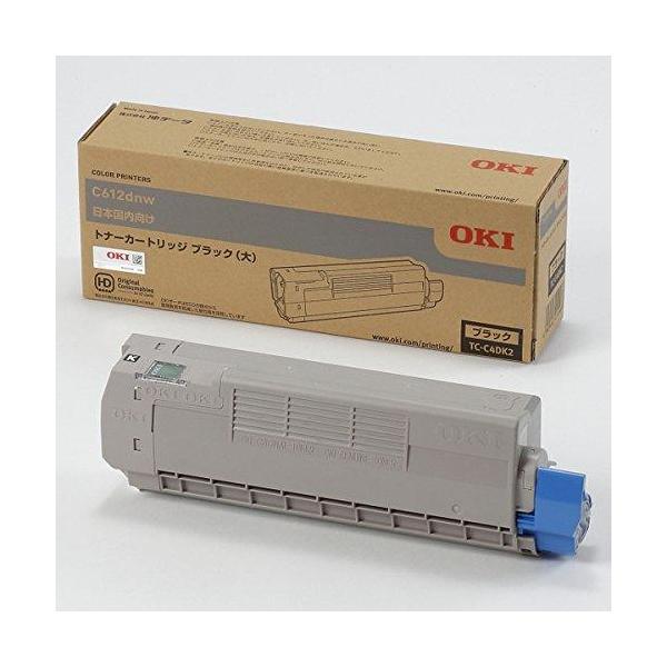 OKI 沖電気 トナーカートリッジ(大) ブラック (C612dnw) (TC-C4DK2)