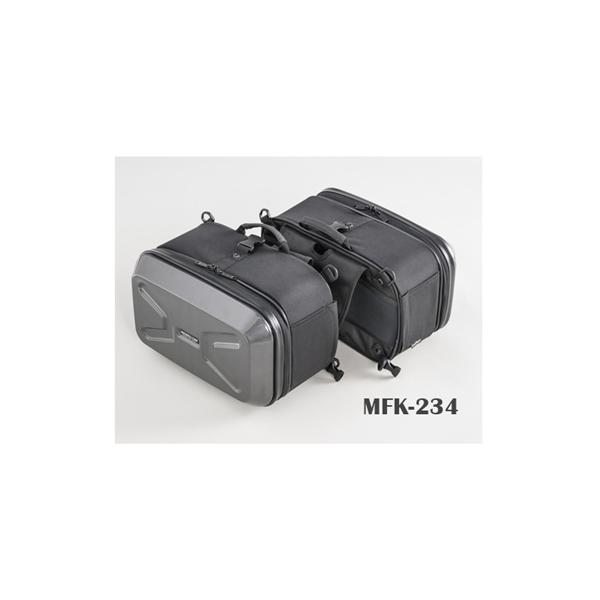 【美品】TANAX MOTOFIZZ　ミニシェルケース MFK-234 カーボン バイクサイドバック ツーリング TANAX タナックス MOTOFIZZ バイク用サイドバック ミニシェルケース