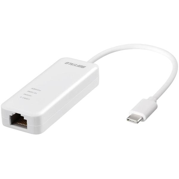 バッファロー Giga対応 Type-C USB3.1用LANアダプター ホワイト LUA4-U3-CGTE-WH