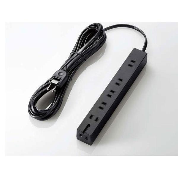 他サイト： ELECOM エレコム T-KF01-2650BK 雷・回転機能タップ 6口 5mの商品画像