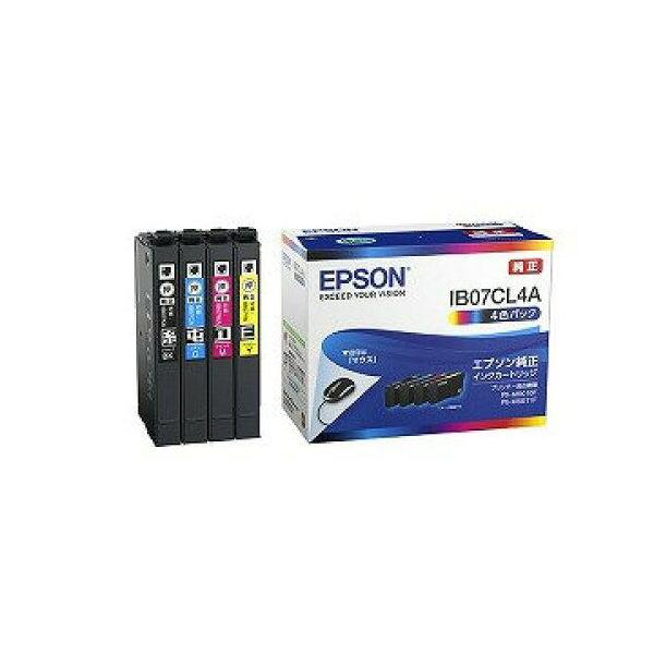 【在庫セール】[セット品] エプソン 純正 インクカートリッジ IB07CL4A エプソン (EPSON) IB07CL4A(マウス) 純正インクカートリッジ 4色
