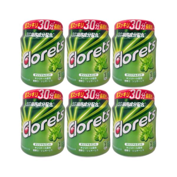 Clorets クロレッツXP オリジナルミントボトルR 140g 6個セット Clorets クロレッツXP オリジナルミントボトルR 140g 6個セット