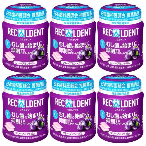 リカルデント グレープミントガム ボトル モンデリーズ ボトルガムリカルデントガム キシリトールガム