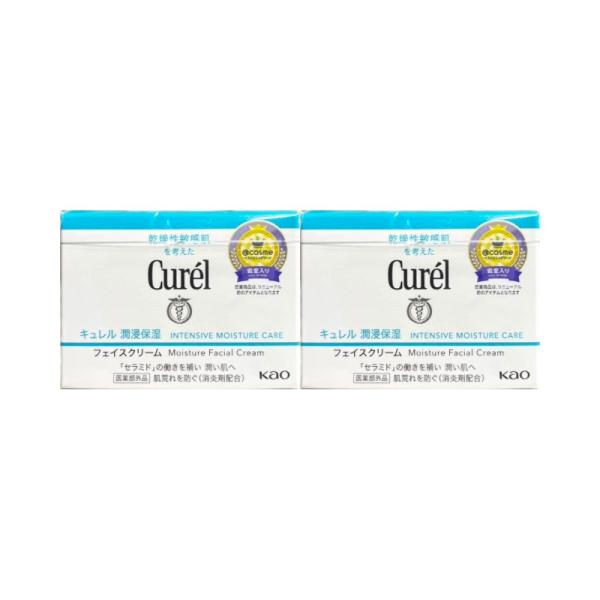 Curel キュレル 潤浸保湿フェイスクリーム 40g 保湿クリーム 2個セット