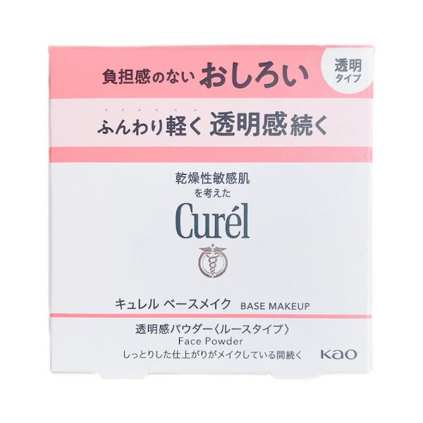 キュレル ベースメイク　透明感パウダー おしろい 4g●ふんわり軽く、透明感続くおしろい。ベタつき・テカリを抑えながら、毛穴もふんわりカバー。透明感のある明るい仕上がりが続く。●肌色補整パール配合。くすみ・色ムラを自然にカバー。●さらさらし...