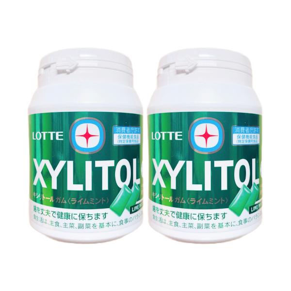 XYLITOL ロッテ キシリトールガム ライムミント メガボトル 290g XYLITOL ロッテ キシリトールガム ライムミント メガボトル 290g