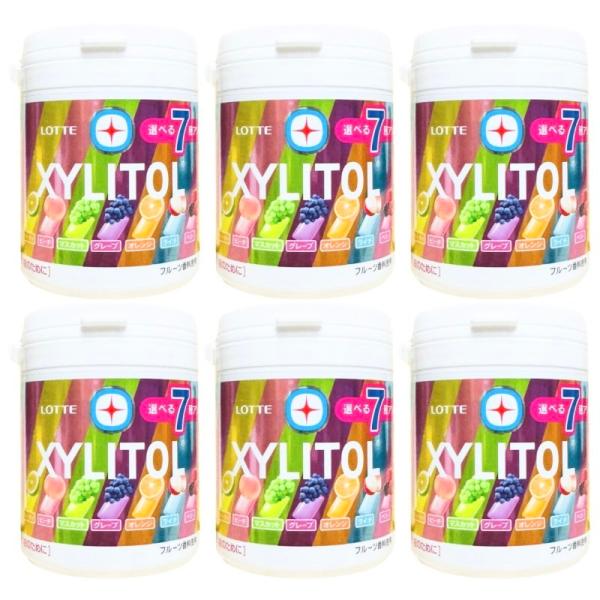 XYLITOL ロッテ キシリトールガム 7種アソートボトル 133g×6個 XYLITOL ロッテ キシリトールガム 7種アソートボトル 133g×6個