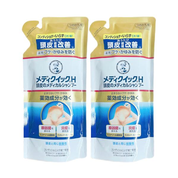 メンソレータム メディクイックH　頭皮のメディカルシャンプー　280mL　ロート製薬 ふけ・かゆみを防ぐ 頭皮の環境改善フケ・かゆみの原因菌の増殖を抑える抗真菌成分（ミコナゾール硝酸塩）と、抗炎症成分（グリチルリチン酸ジカリウム）を配合した...